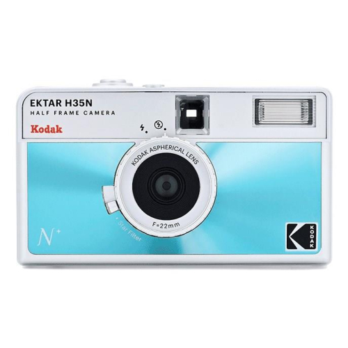 Kodak EKTAR H35N Kompaktowa kamera filmowa 35 mm Niebieski, Srebrny