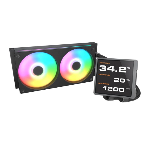 COUGAR CGR-PSDVPRGB-B-240 Procesor Chłodnica cieczy all-in-one 12 cm Czarny-23049615