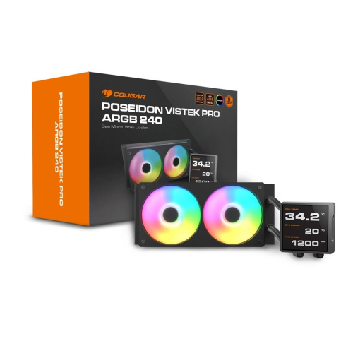 COUGAR CGR-PSDVPRGB-B-240 Procesor Chłodnica cieczy all-in-one 12 cm Czarny-23049618