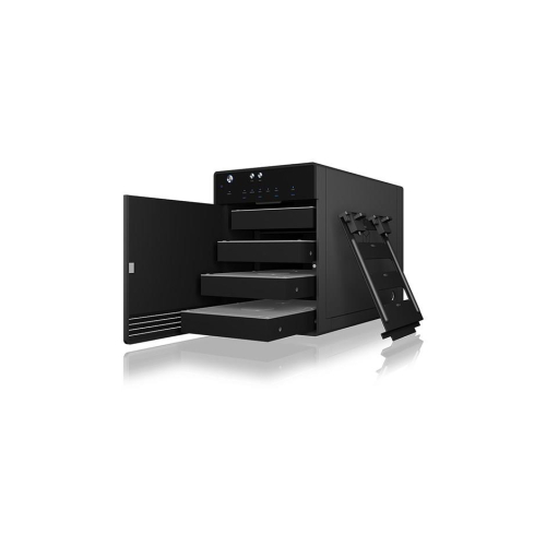 ICY BOX IB-3740-C31 Obudowa HDD/SSD Czarny 2.5/3.5