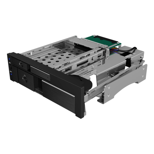 ICY BOX IB-173SSK 13,3 cm (5.25") Taca napędu pamięci masowej Czarny