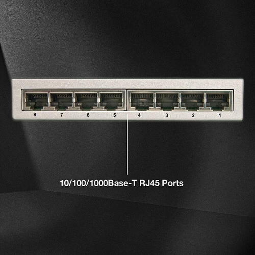 Lindy 25045 przełącznik sieciowy Zarządzany Gigabit Ethernet (10/100/1000) Obsługa PoE Srebrny-23056840