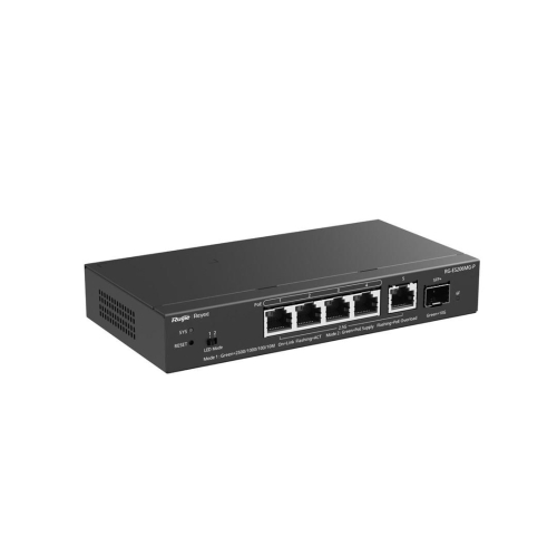 Ruijie Networks RG-ES206MG-P przełącznik sieciowy Zarządzany L2 2.5G Ethernet (100/1000/2500) Obsługa PoE Montaż na
