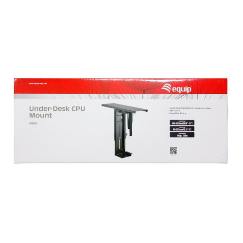 Equip 650892 uchwyt do komputera Uchwyt procesora pod biurkiem Czarny-23059743