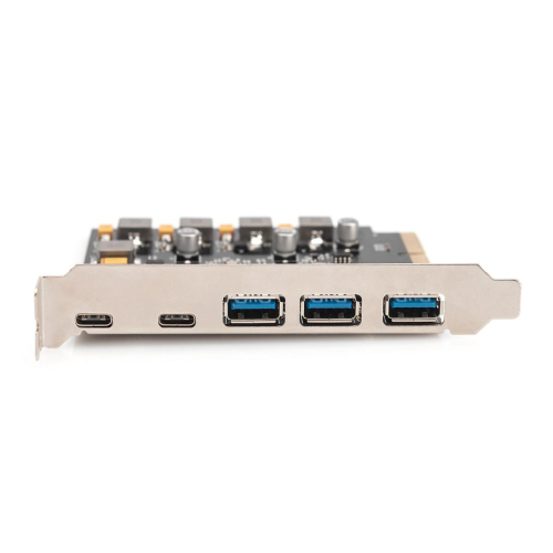 Digitus Karta PCIe 2 x USB-C i 3 x USB A-23060082