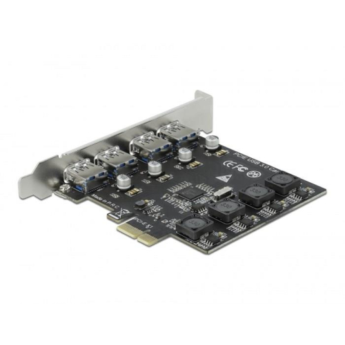 DeLOCK Karta PCI Express x1 do 4 x zewnętrzne USB Typ-A żeński SuperSpeed USB (USB 3.2 Gen 1)-23060099