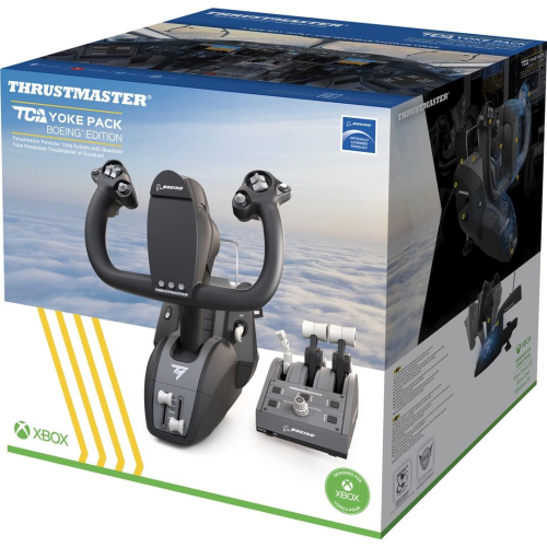 Thrustmaster TCA Yoke Pack Boeing Edition Czarny, Szary USB Fightstick PC, Xbox, Xbox One, Xbox One S, Xbox One X, Xbox 