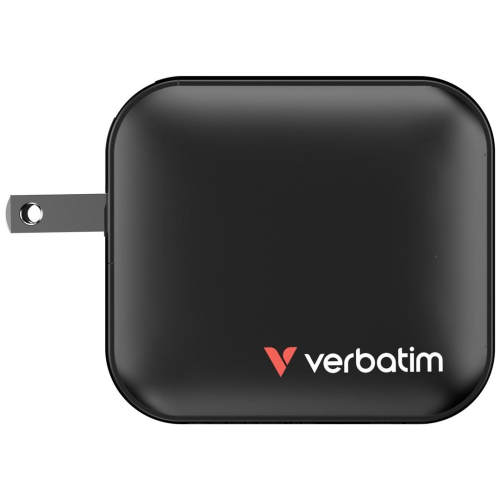 Verbatim GaN Charger 100W Uniwersalne Czarny Prąd przemienny Szybkie ładowanie Wewnętrzna-23060899