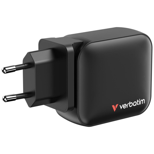 Verbatim GaN Charger 100W Uniwersalne Czarny Prąd przemienny Szybkie ładowanie Wewnętrzna-23060903