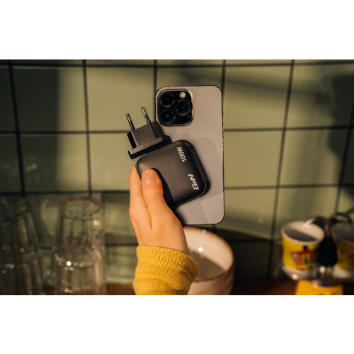 Verbatim GaN Charger 100W Uniwersalne Czarny Prąd przemienny Szybkie ładowanie Wewnętrzna-23060905