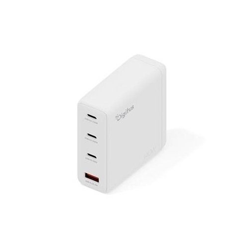 Digitus Ładowarka sieciowa GaN II 140W | 3x USB-C, 1x USB-A | PD 3.0, QC 3.0 | Biała