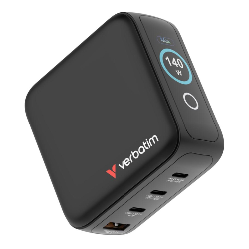 Verbatim 30240 ładowarka do urządzeń przenośnych Uniwersalne Czarny Prąd przemienny Szybkie ładowanie Wewnętrzna