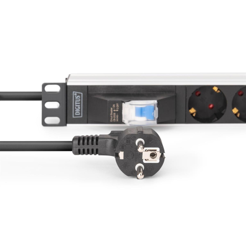 Digitus Aluminiowa listwa gniazdowa, 7-drożna z wyłącznikiem automatycznym-23061289