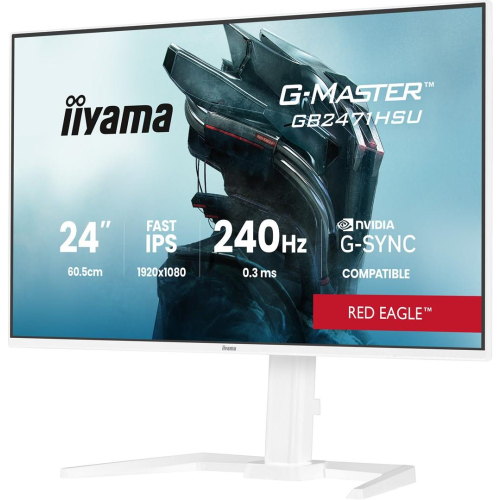 iiyama G-MASTER GB2471HSU-W1 monitor komputerowy 60,5 cm (23.8