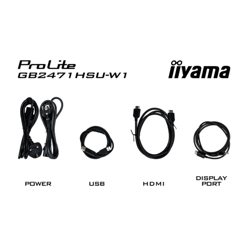 iiyama G-MASTER GB2471HSU-W1 monitor komputerowy 60,5 cm (23.8