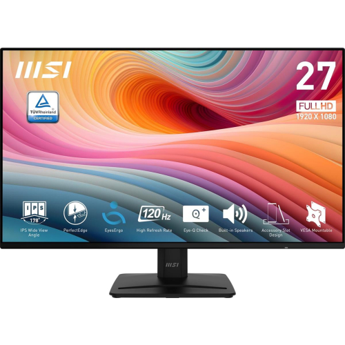 MSI Pro MP271A E2 monitor komputerowy 68,6 cm (27") 1920 x 1080 px Full HD LCD Czarny