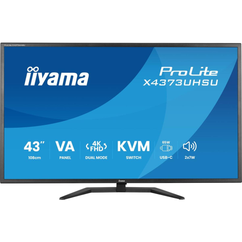 iiyama ProLite X4373UHSU-B2 monitor komputerowy 108 cm (42.5") 3840 x 2160 px 4K Ultra HD LED Czarny