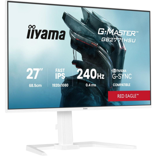 iiyama G-MASTER GB2771HSU-W1 monitor komputerowy 68,6 cm (27") 1920 x 1080 px Full HD LCD Biały