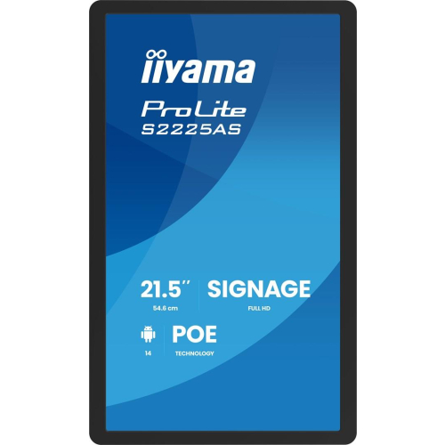iiyama ProLite S2225AS-B1P Płaski panel Digital Signage 54,6 cm (21.5