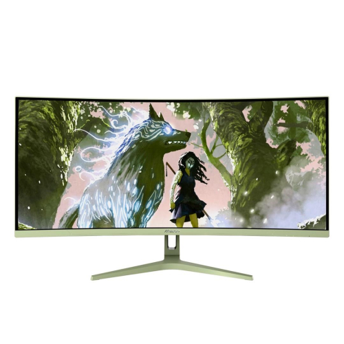 Arozzi Nova 34” Curved monitor komputerowy 86,4 cm (34") 3440 x 1440 px 4K Ultra HD LED Zielony