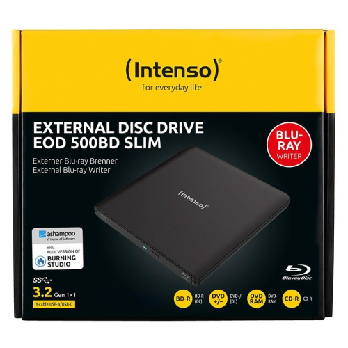 Intenso EOD 500BD Slim dysk optyczny Blu-Ray ROM Czarny-23068888
