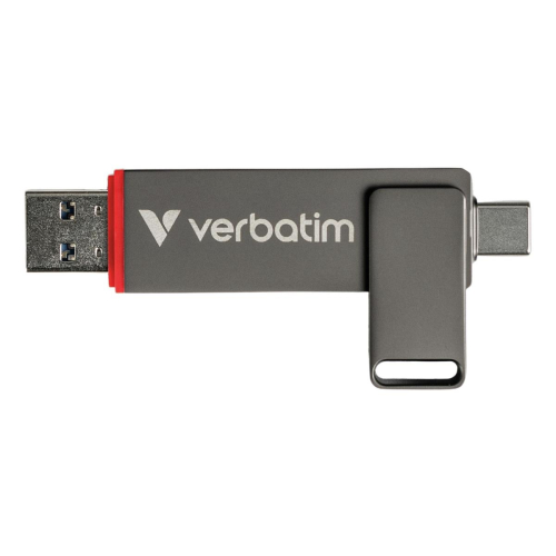 Verbatim Dual QuickStick pamięć USB 512 GB USB Type-A / USB Type-C 3.2 Gen 1 (3.1 Gen 1) Szary-23074110