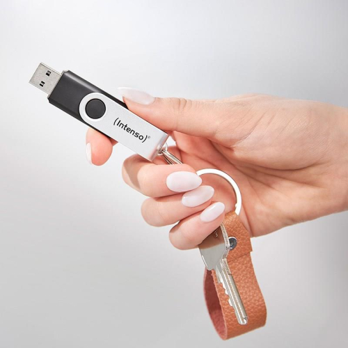 Intenso USB 256GB OFFICE LINE 3.2 Gen1 Silver-Black pamięć USB USB Typu-A 3.2 Gen 1 (3.1 Gen 1) Czarny, Srebrny-230741