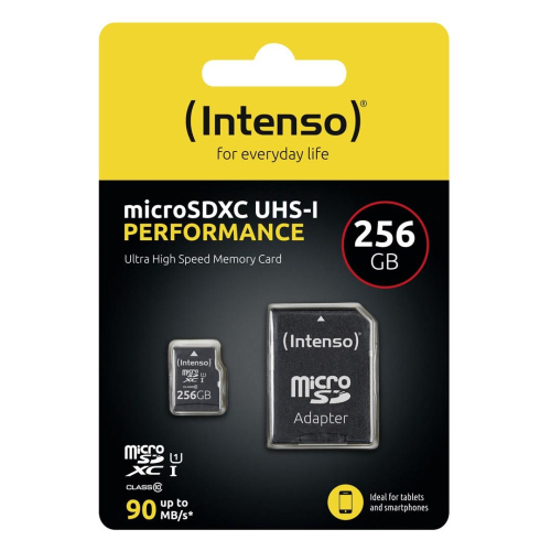Intenso microSD 256GB UHS-I Perf CL10| Performance Klasa 10-23074286