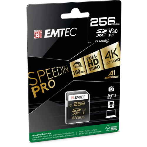 Emtec ECMSD256GXC10SP pamięć flash 256 GB SDXC UHS-I Klasa 10-23074301