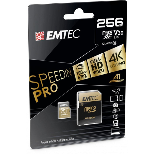 Emtec SpeedIN Pro 256 GB MicroSDXC UHS-I Klasa 10-23074331
