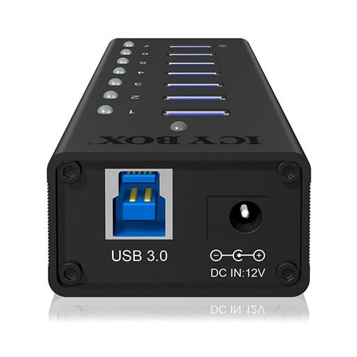 ICY BOX IB-AC618 USB 3.2 Gen 1 (3.1 Gen 1) Type-B 5000 Mbit/s Czarny-23074786