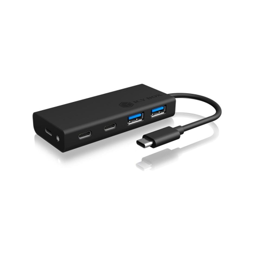 ICY BOX IB-HUB1426-CPD USB 3.2 Gen 1 (3.1 Gen 1) Type-C 5000 Mbit/s Czarny-23074815