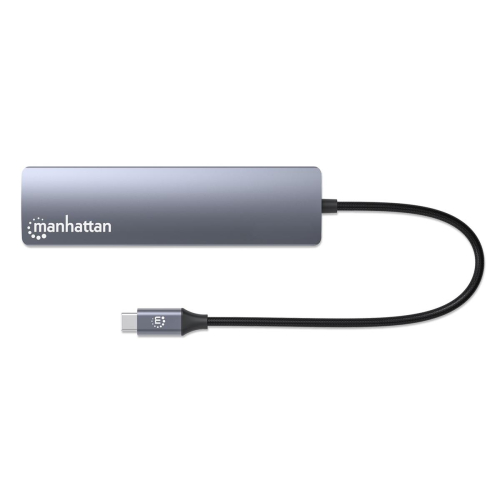 Manhattan 153966 stacja dokująca Przewodowa USB 3.2 Gen 2 (3.1 Gen 2) Type-C Srebrny-23074839