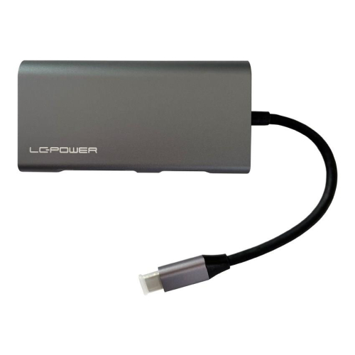 LC-Power LC-HUB-C-MULTI-5 stacja dokująca Przewodowa USB 3.2 Gen 1 (3.1 Gen 1) Type-C Antracyt, Czarny-23074895
