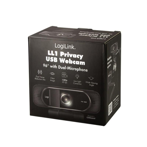 LogiLink UA0381 kamera internetowa 1920 x 1080 px USB 2.0 Czarny-23074940