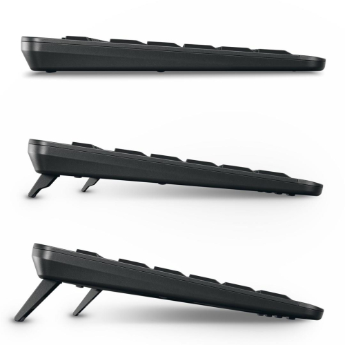 CHERRY Stream desktop ultimate klawiatura Dołączona myszka Dom/Biuro USB + RF Wireless + Bluetooth QWERTZ Niemiecki Cz