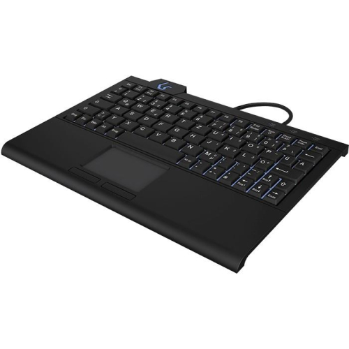 KeySonic KSK-3210ELU (DE) klawiatura Dom USB QWERTZ Niemiecki Czarny