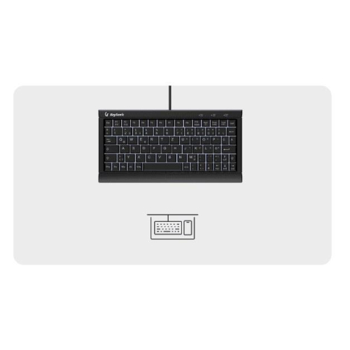 KeySonic KSK-3011ELC (DE) klawiatura Dom USB QWERTZ Niemiecki Czarny-23075196