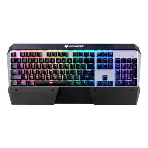 COUGAR CGR-WM1MB-ATR klawiatura Gaming USB QWERTY Angielski Aluminium, Czarny