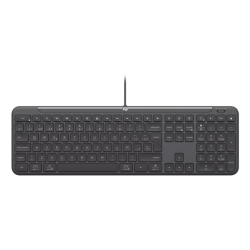 Logitech 920-013343 klawiatura Dołączona myszka Dom/Biuro USB QWERTZ Niemiecki Grafitowy-23075264