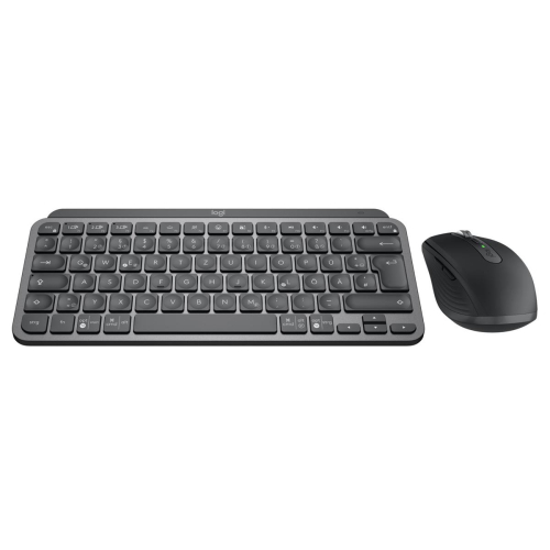 Logitech 920-011054 klawiatura Dołączona myszka Biuro RF Wireless + Bluetooth QWERTZ Niemiecki Grafitowy-23075375