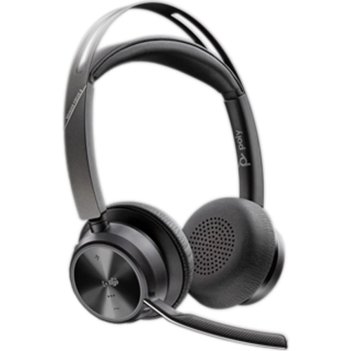 POLY Zestaw słuchawkowy Voyager Focus 2 z certyfikatem Microsoft Teams USB-C-C + przejściówka USB-C/A-23076236
