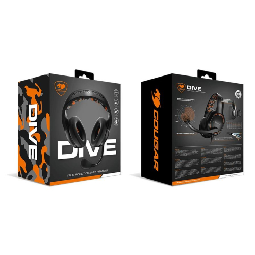 COUGAR Dive Zestaw słuchawkowy Przewodowa Opaska na głowę Gaming Czarny-23076446