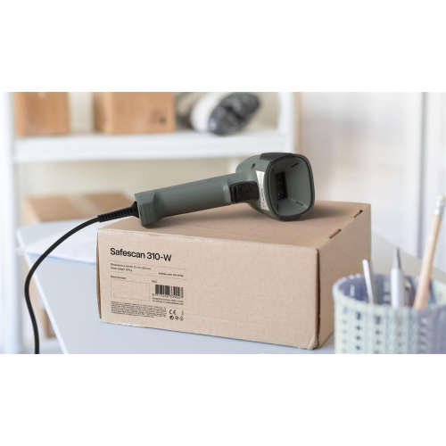 Safescan 310-W Ręczny czytnik kodów kreskowych 1D/2D CMOS Czarny, Szary-23092200