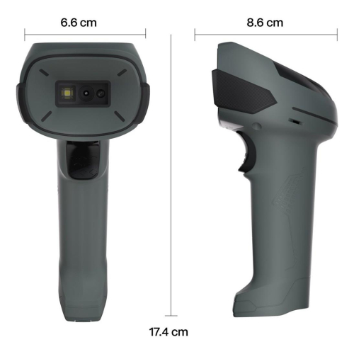Safescan 310-W Ręczny czytnik kodów kreskowych 1D/2D CMOS Czarny, Szary-23092201