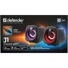 DEFENDER GŁOŚNIKI PC J1 2.0 6W LED USB CZARNE 65961-23246743