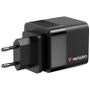 ładowarka Verbatim Gan 65W 2xUSB-C PD,1xUSB-A, retrac. Przewód 32217-23251872