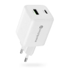 EVERACTIVE ŁADOWARKA SIECIOWA GAN 1 X USB ORAZ 1 X USB-C QUICK CHARGE 4.0 45W BIAŁA SC-450Q