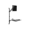 Equip 650170 mocowanie i stojak do urządzeń wielofunkcyjnych pc/stacji roboczych 8 kg Czarny 43,2 cm (17