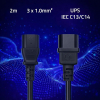 Kabel zasilający IEC C13 | C14 | 3x1.0mm2 | Czysta miedź Cu | 2m-23284097